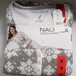 Nautica 2pc Microfleece Women's Sleepwear Set